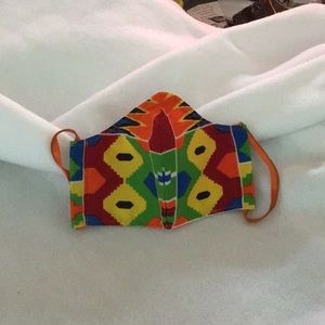SOLD—Hand Made Washable Kente Cloth Face Mask